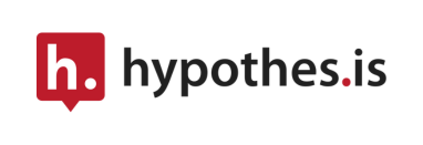 Hypothesis logo with Hypothesis in black text