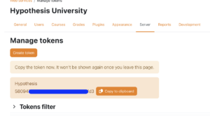 Moodle-API-Token