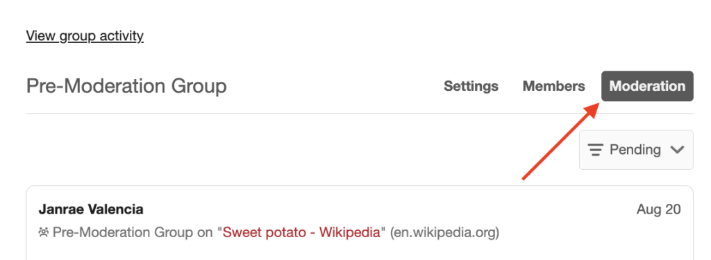 Pre-moderation in the Hypothesis Web App : Hypothesis