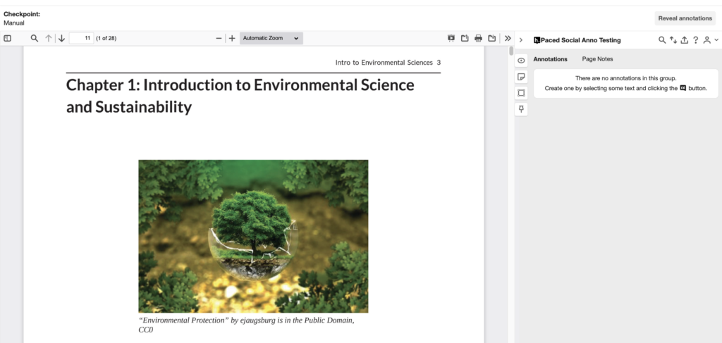 Paced Social Annotation Preview 
